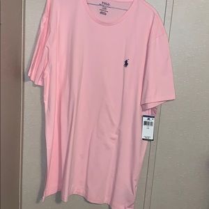 Pink Ralph Lauren poll shirt